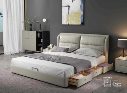 Designer Bed Bedroom Beds Textile Leather Hotel Luxury Upholstery Velvet fabric